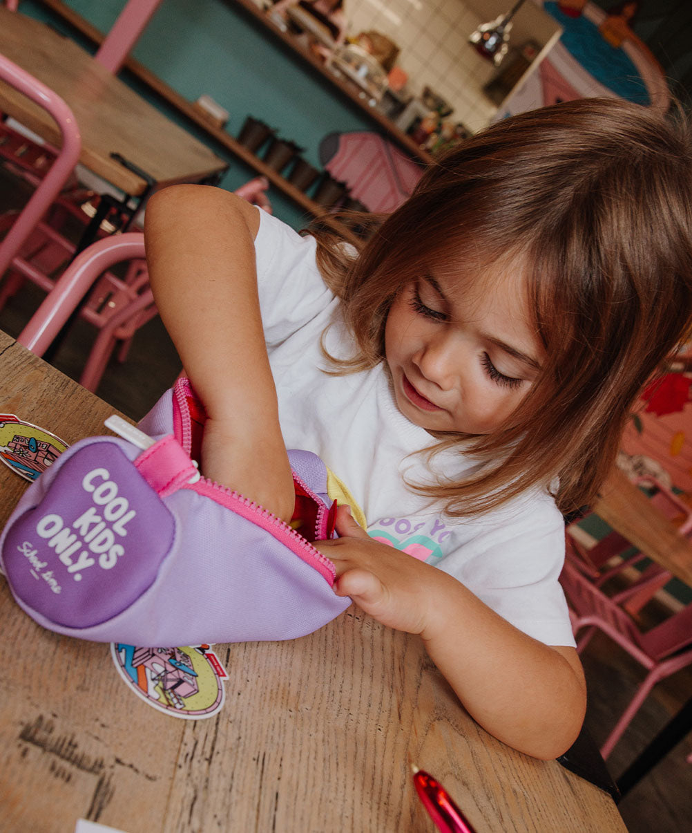 Trousse Scolaire Mini Mauve