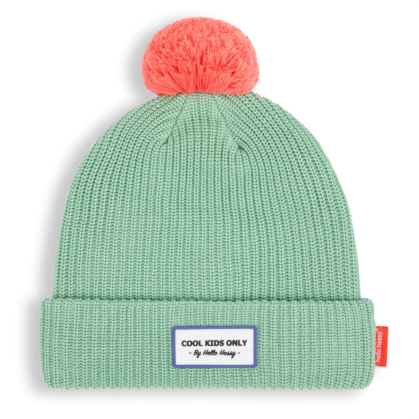 Bonnet avec pompon Color Block Santa pour enfant et bébé – vue à plat