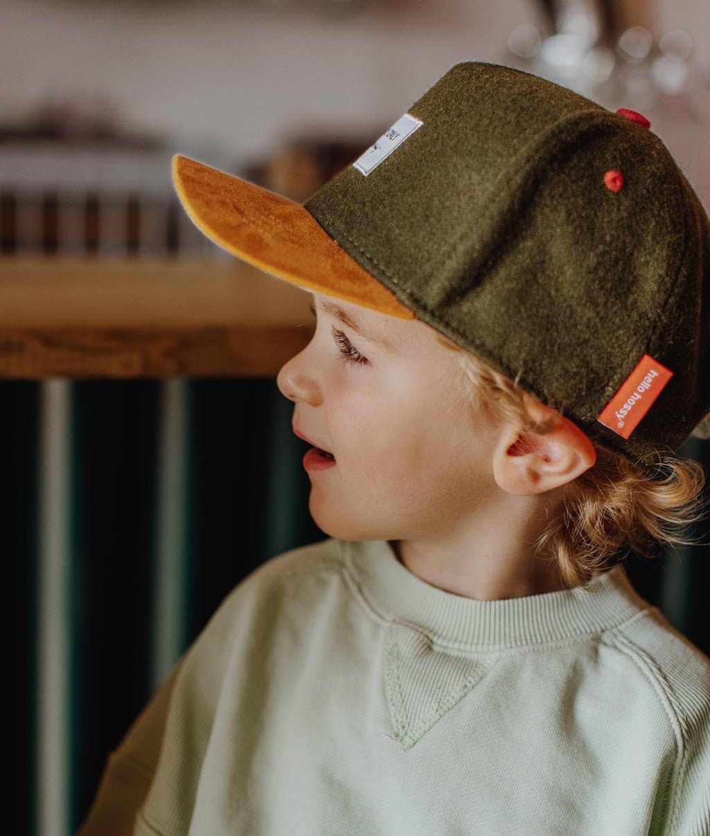 Casquette Melton Khaki Enfants & Bébés, Cool Kids Only, Hello Hossy