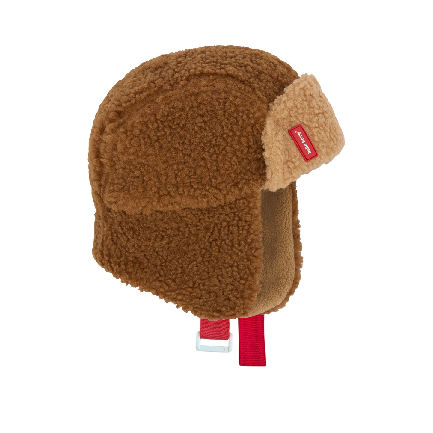 Chapka en moumoute et polaire bicolore Cozy Sven pour enfant et bébé – vue de profil