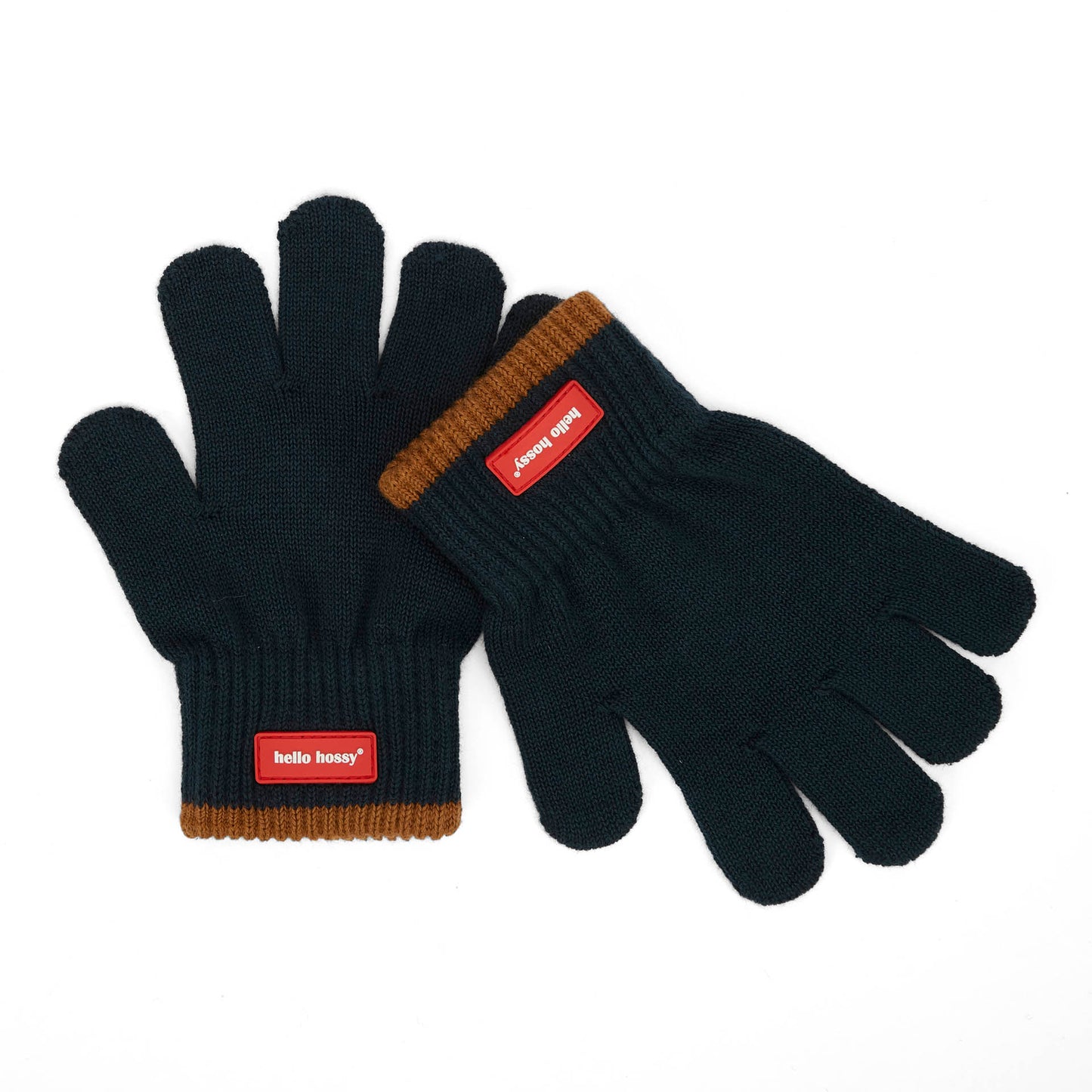 Gants en maille bicolore Handy Polo pour enfant et bébé – vue à plat