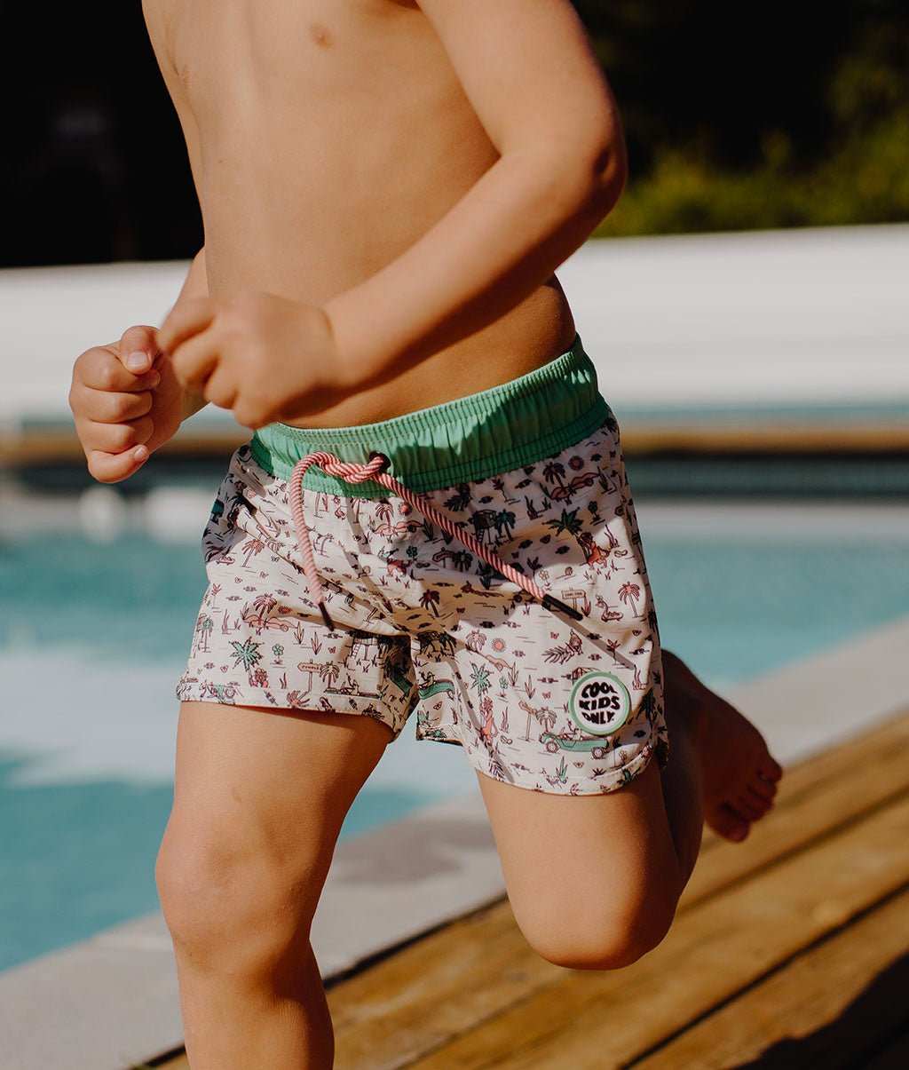 Short de Bain Garçon Jungly anti-uv, Cool Kids Only !