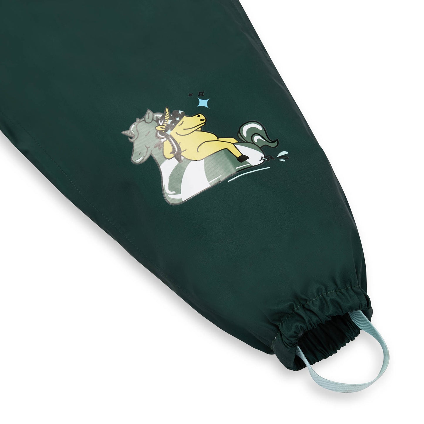 Pantalon de Pluie avec bretelles Captain pour enfant – détail élastique cheville