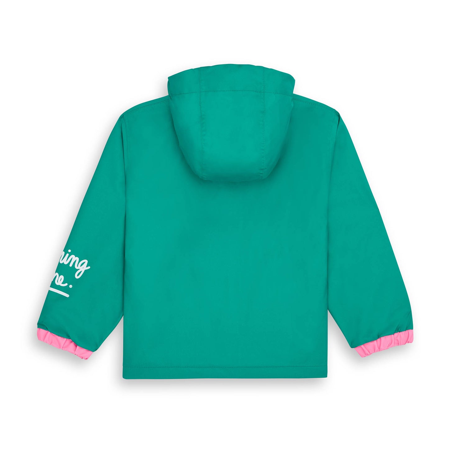 Veste de Pluie avec capuche Ali pour enfant – vue à plat, de dos