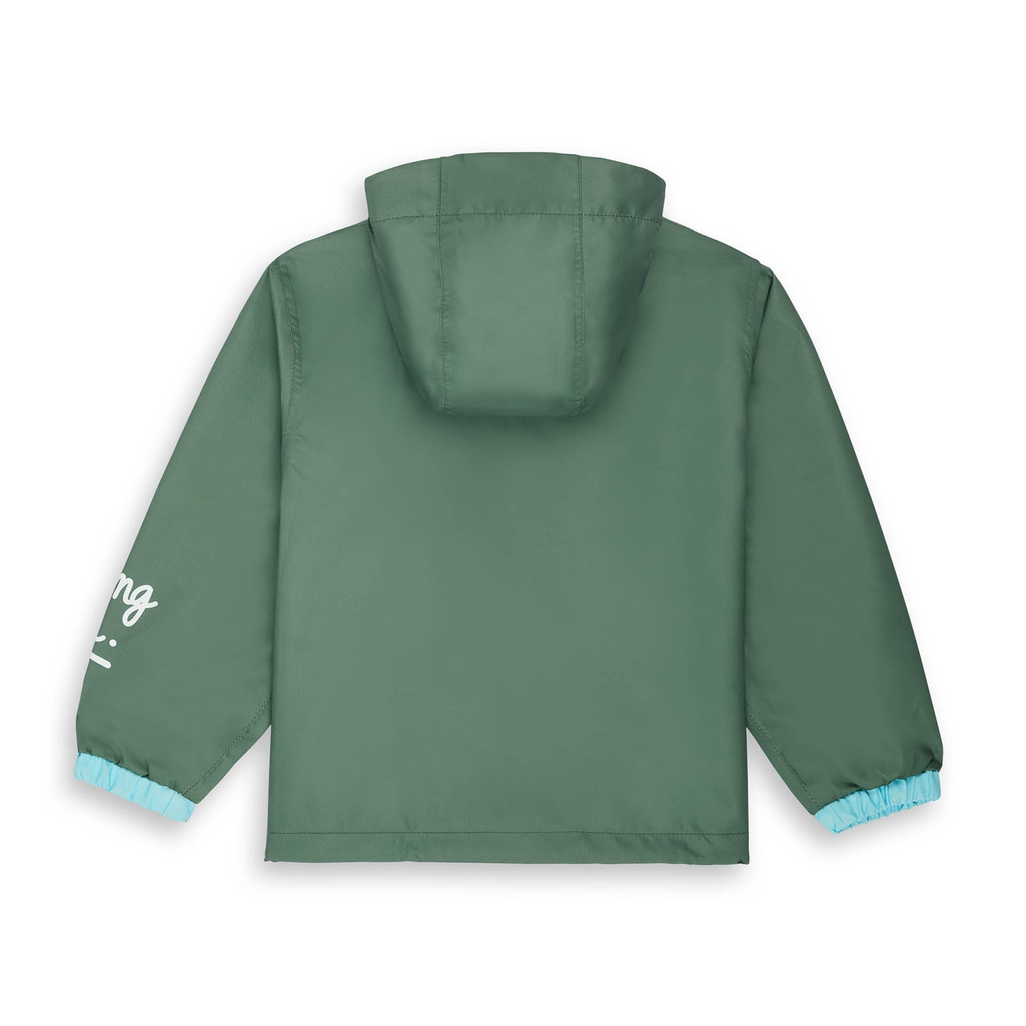 Veste de Pluie avec capuche Captain pour enfant – vue à plat, de dos