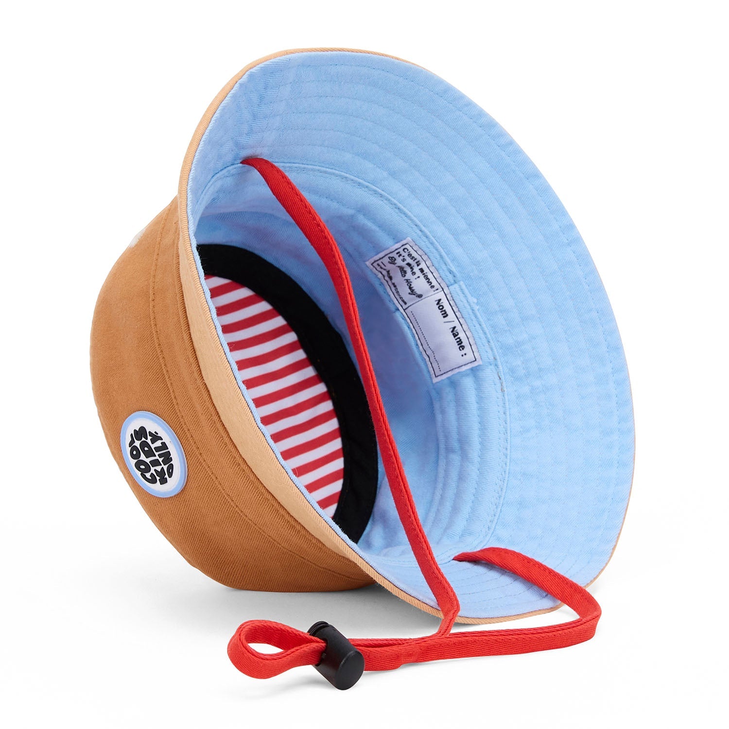 Bob Enfants Mini Chesnut avec cordon, 100% coton biologique, certifié Oeko-Tex, dès 9 mois, Cool Kids Only !