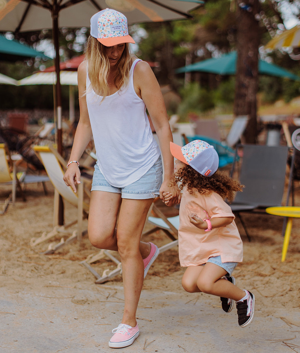 Casquette Parents-Enfants Watercolor, style Trucker, matchy-matchy, éco-responsable, dès 9 mois, Cool Kids Only !