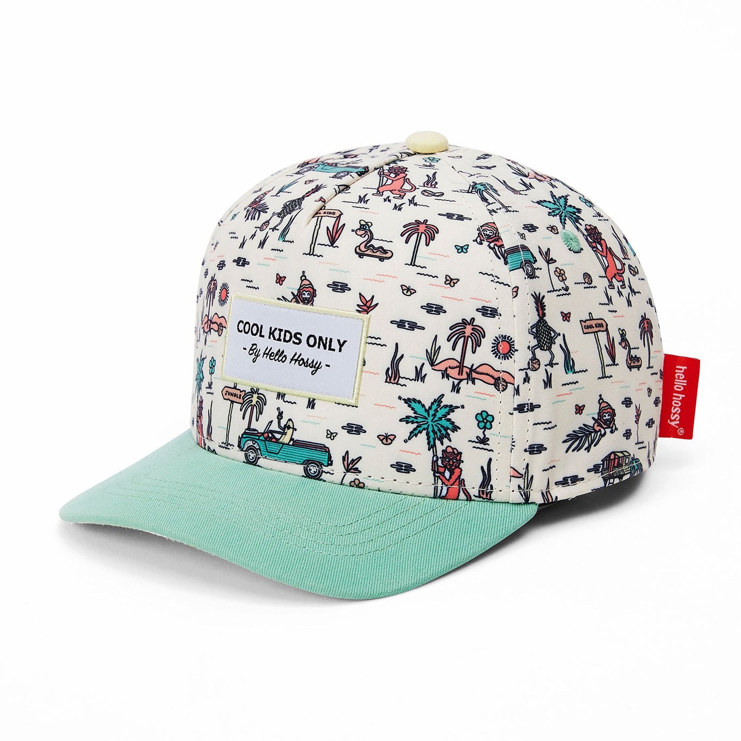 Casquette Enfants Jungly, visière courbée, éco-responsable, certifiée Oeko-Tex, dès 9 mois, Cool Kids Only !