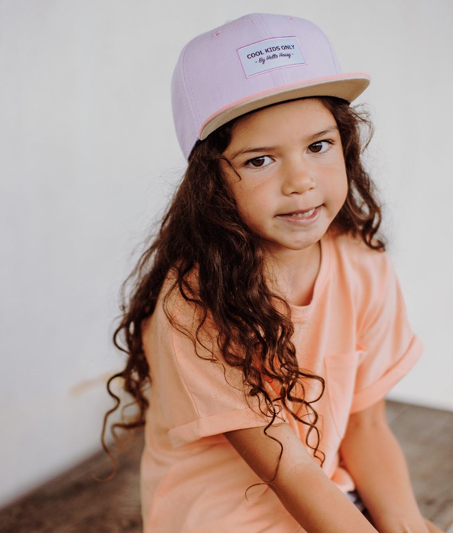 Casquette Mini Purple Enfants & Bébés, Cool Kids Only, Hello Hossy