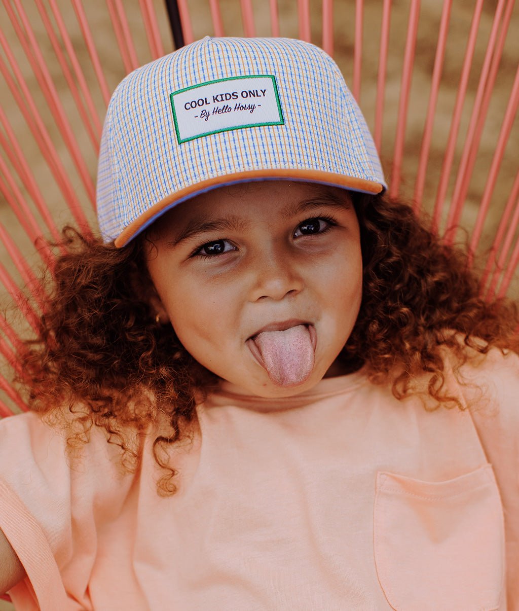 Casquette Enfants Vichy, visière courbée, éco-responsable, certifiée Oeko-Tex, dès 9 mois, Cool Kids Only !