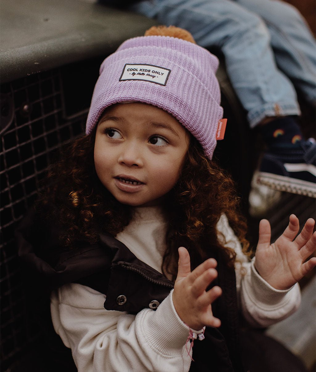 Bonnet Color Block Mauve Enfants & Bébés, Cool Kids Only, Hello Hossy