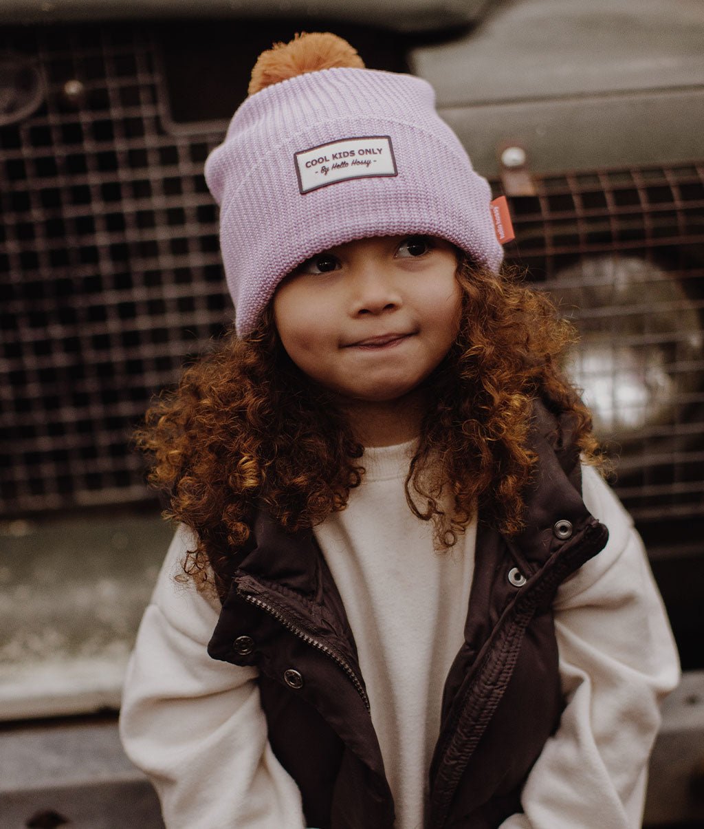 Bonnet Color Block Mauve Enfants & Bébés, Cool Kids Only, Hello Hossy