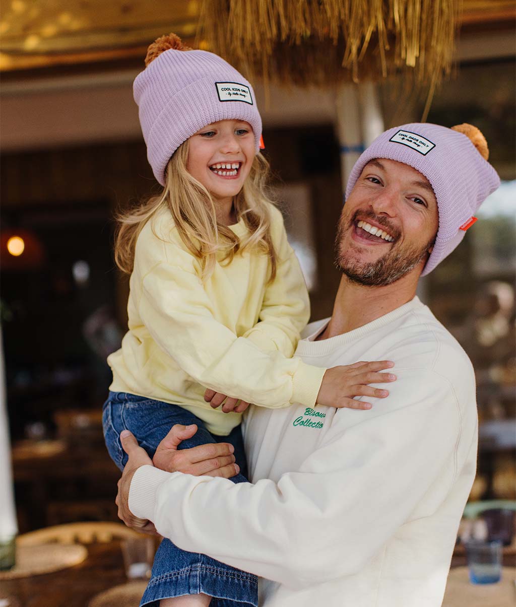 Bonnet Color Block Mauve Enfants & Bébés, Cool Kids Only, Hello Hossy