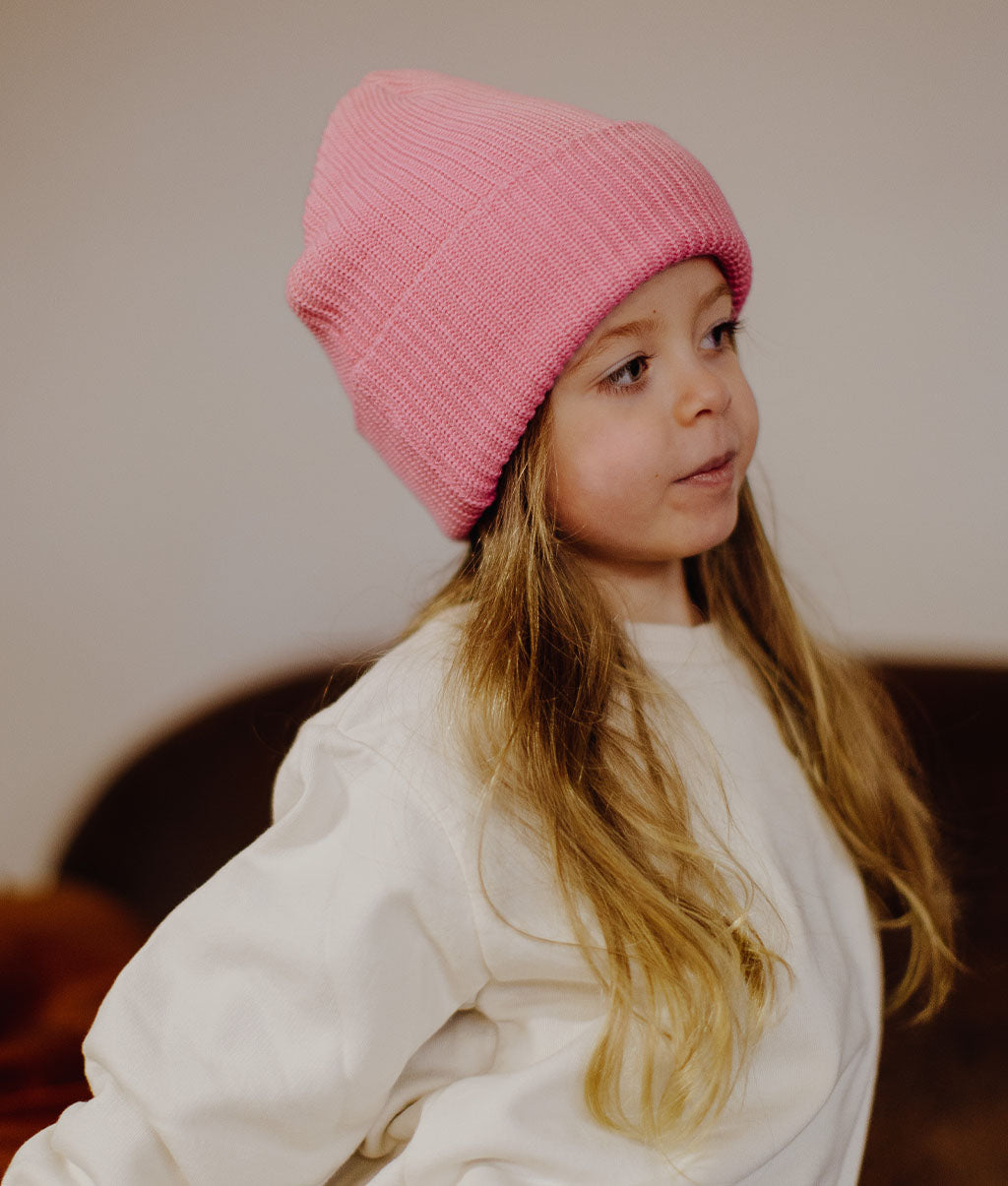 Bonnet Enfants Adultes Couleur Rose I Hello Hossy Officiel