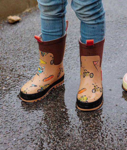 Bottes de pluie en caoutchouc Mascots Ride - photo lifestyle – Hello Hossy