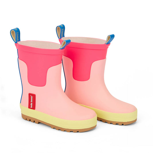 Bottes de Pluie imperméables Pinkfly pour enfant – vue de 3/4