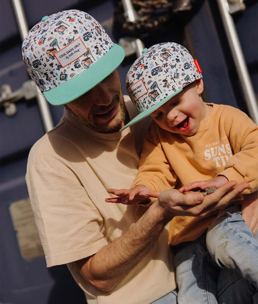 Casquette Parents-Enfants Hossegor, visière plate, matchy-matchy, éco-responsable, dès 9 mois, Cool Kids Only !