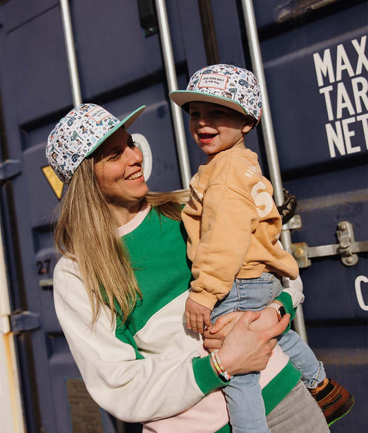 Casquette Parents-Enfants Hossegor, visière plate, matchy-matchy, éco-responsable, dès 9 mois, Cool Kids Only !