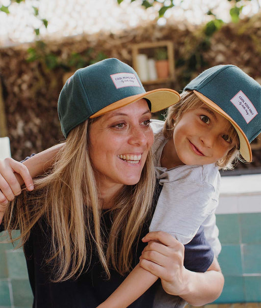 Casquette Parents-Enfants Melton Duck, visière courbée, feutrine & daim, matchy-matchy, dès 9 mois, Cool Kids Only !