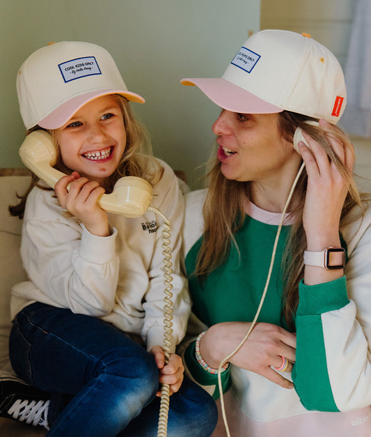 Casquette Parents-Enfants Mini Primrose, visière courbée, 100% coton biologique, matchy-matchy, dès 9 mois, Cool Kids Only !