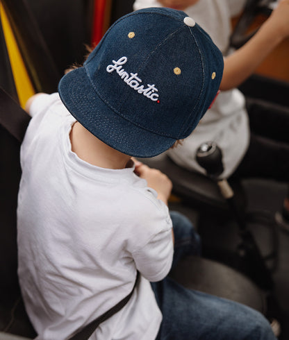 Casquette Parents-Enfants Jean Funtastic, visière plate, coton biologique, certifiée Oeko-Tex, dès 9 mois, Cool Kids Only !