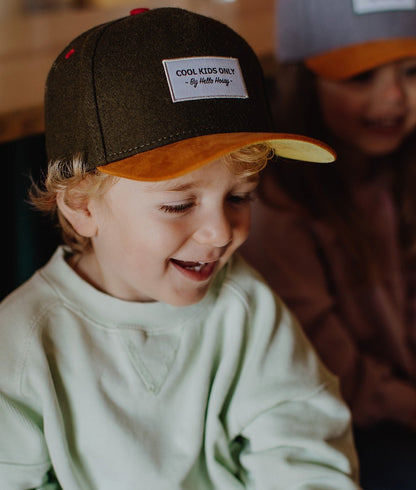 Casquette Melton Khaki Enfants & Bébés, Cool Kids Only, Hello Hossy