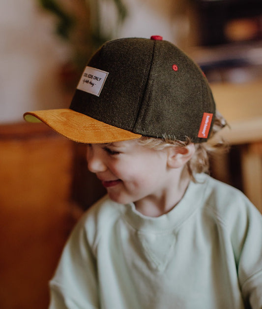 Casquette Melton Khaki Enfants & Bébés, Cool Kids Only, Hello Hossy