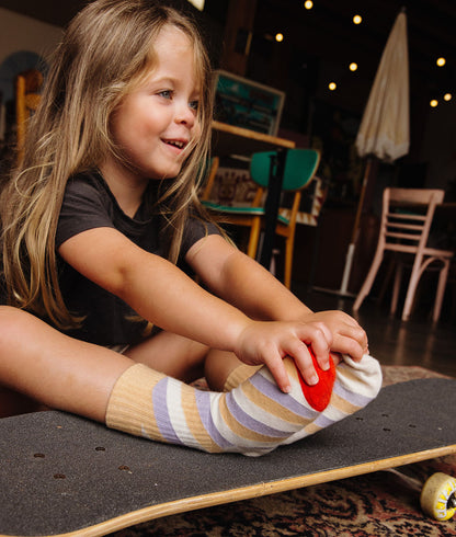 Chaussettes Enfants Violette, coton biologique, accessoire coloré, cadeau enfant, dès 1 an, Cool Kids Only !