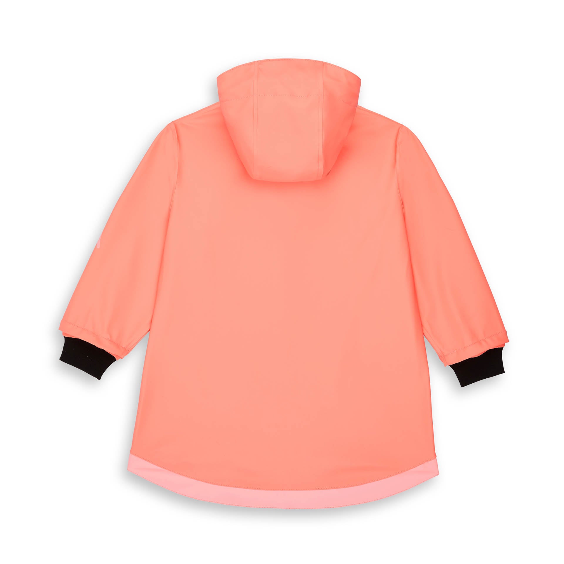 Ciré de Pluie avec capuche Pink pour enfant – vue à plat, de dos