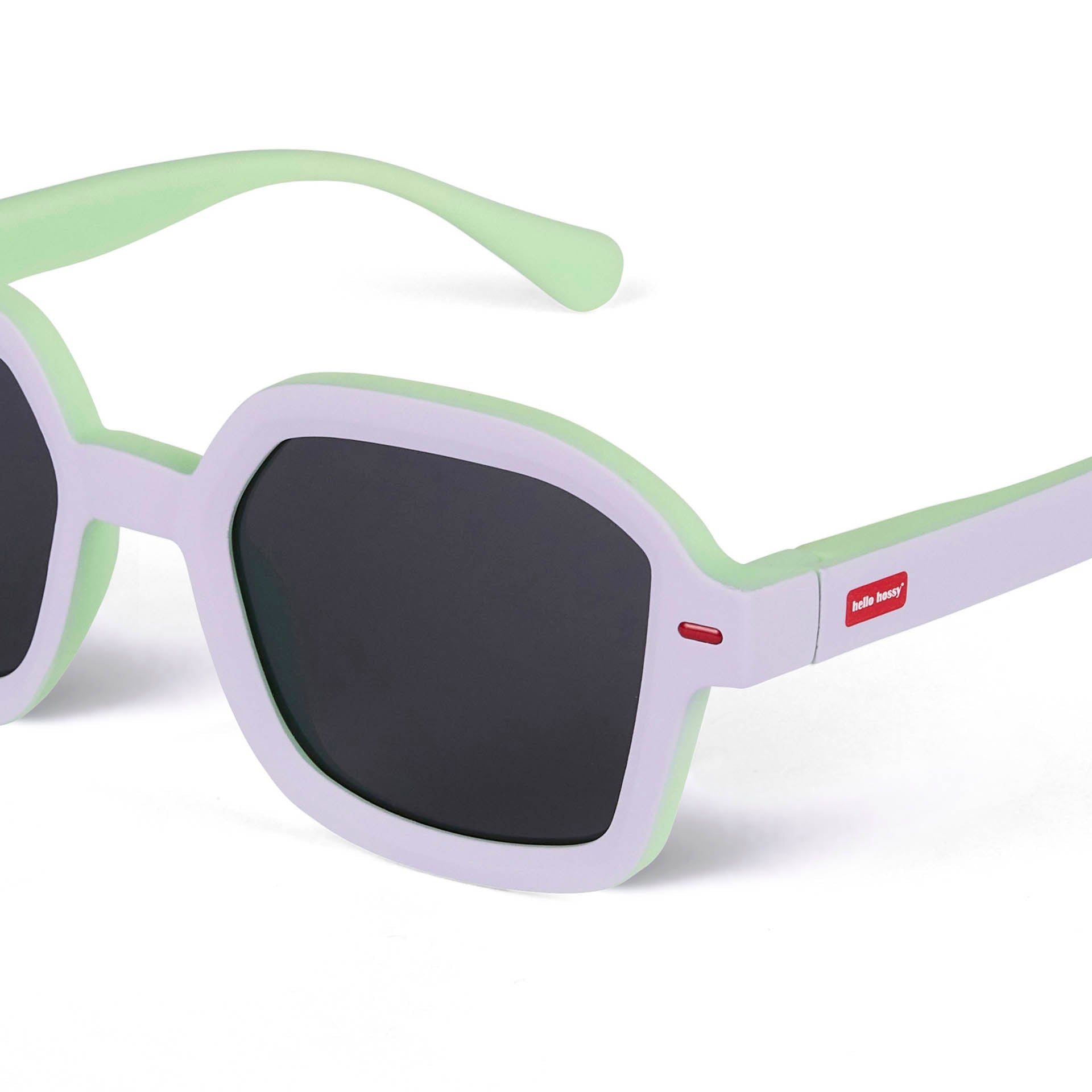 Lunettes De Soleil En Silicone Pour Enfants - 2 Pièces Anti-UV, Lanière Incluse - Gris-Bleu & Rose