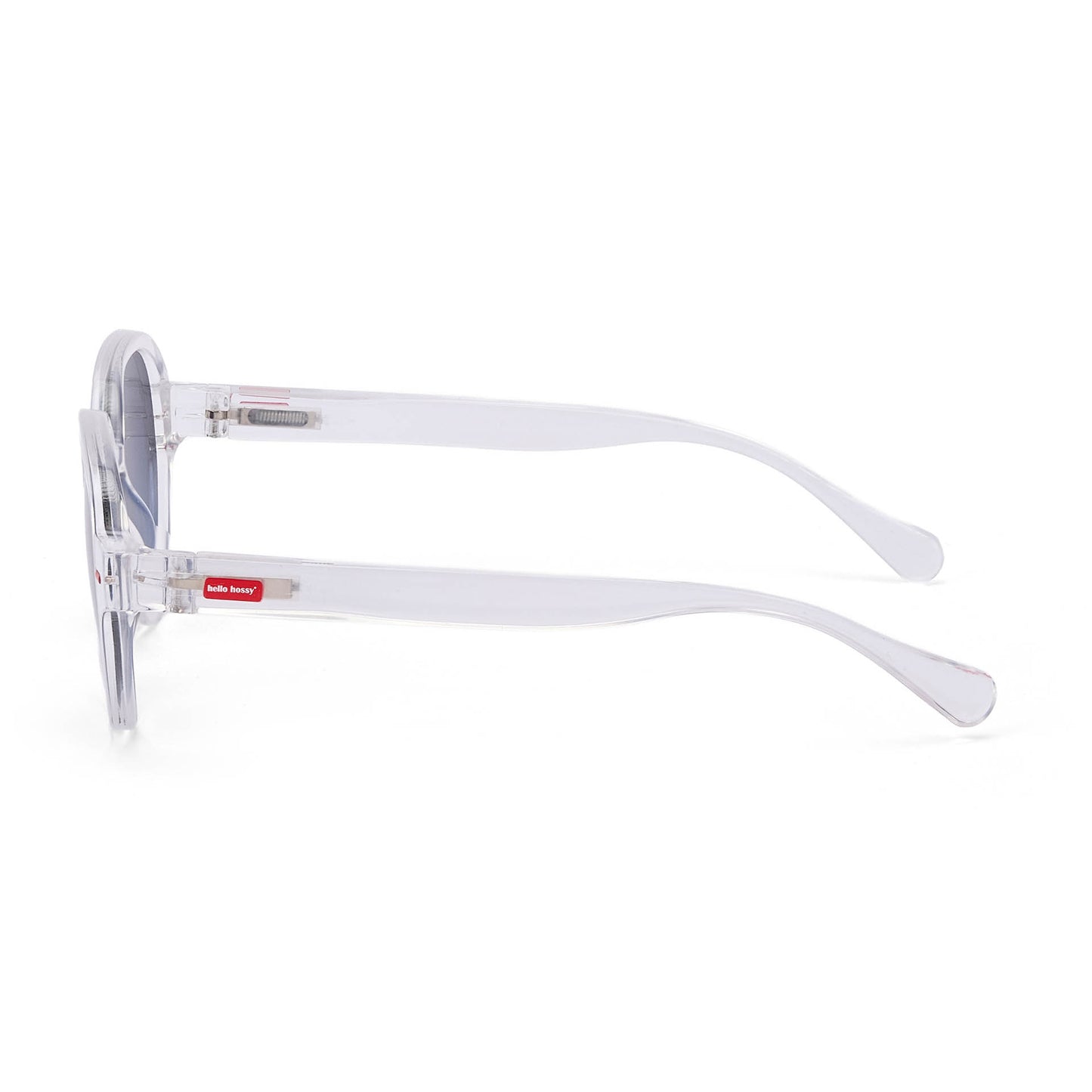 Lunettes de soleil enfant blanc transparent forme ronde Hello Hossy