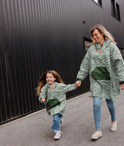 Poncho de pluie Green Leopard