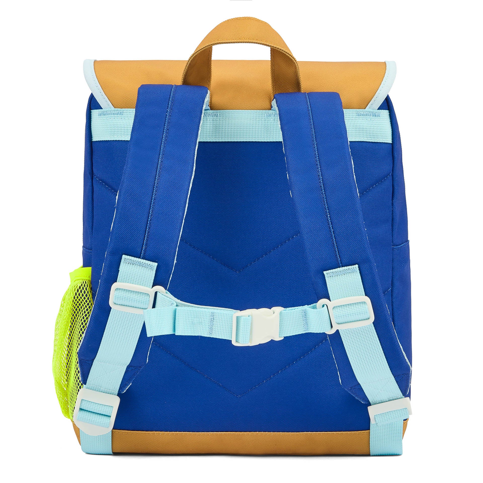 Sac à dos enfant bleu clair sangles réglables vert Hello Hossy