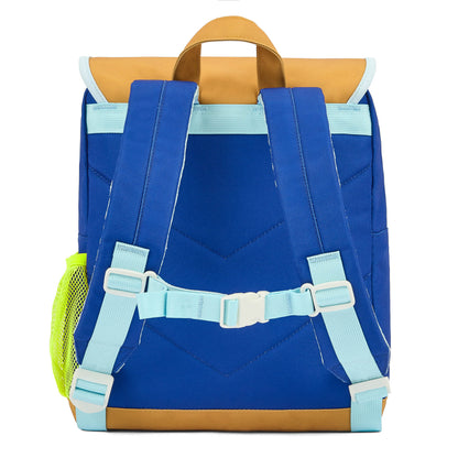 Sac à dos enfant bleu clair sangles réglables vert Hello Hossy