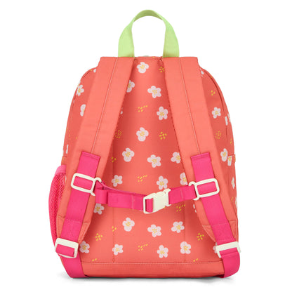 Sac à dos enfant corail motif fleurs bretelles rembourrées Hello Hossy