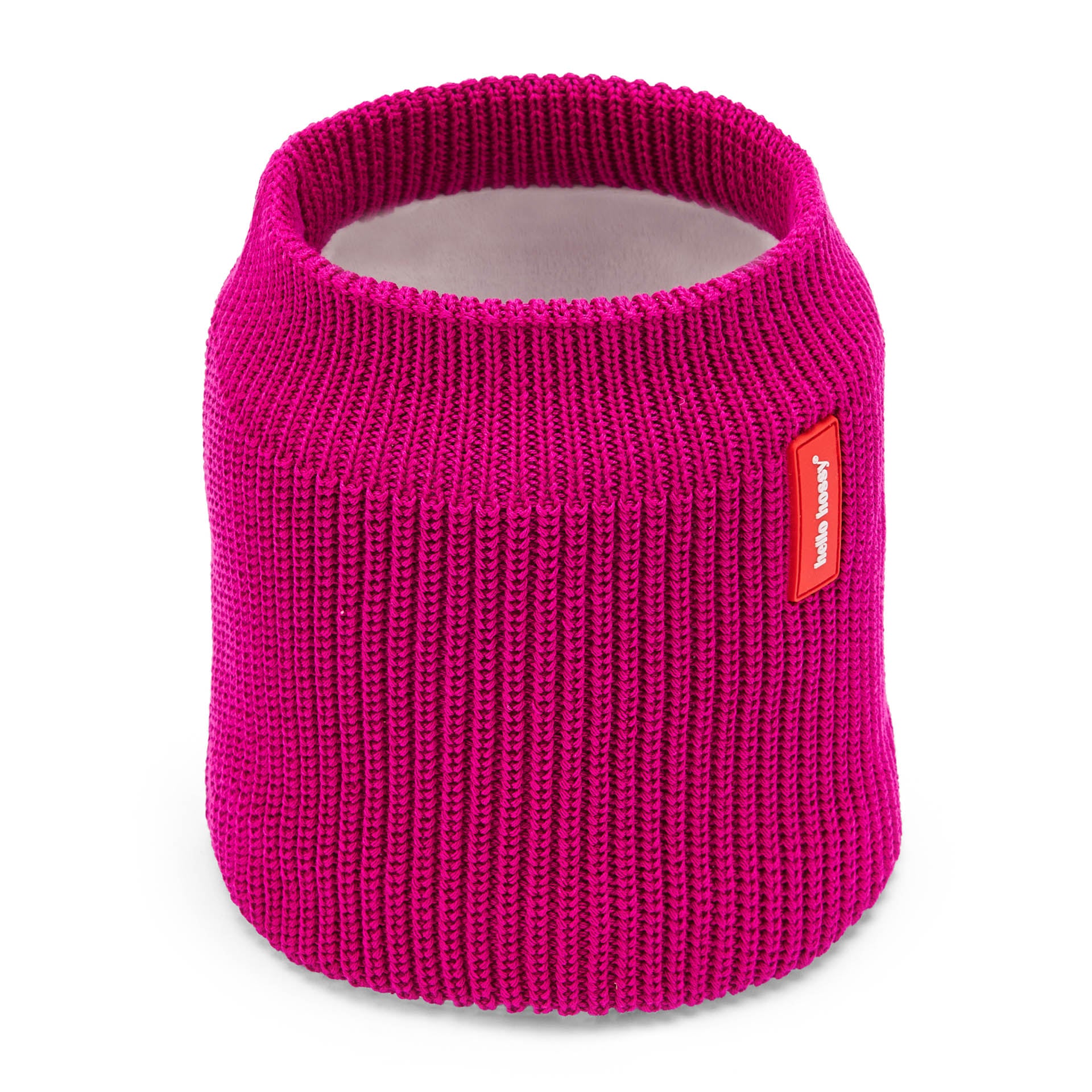 Snood enfant violet tricot doublure polaire Hello Hossy