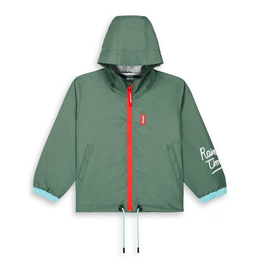 Veste de Pluie imperméable avec capuche Captain pour enfant – vue à plat, de face