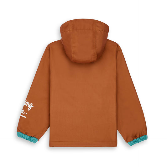 Veste de Pluie avec capuche Peanut pour enfant – vue à plat, de dos