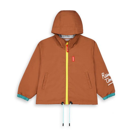 Veste de Pluie imperméable avec capuche Peanut pour enfant – vue à plat, de face