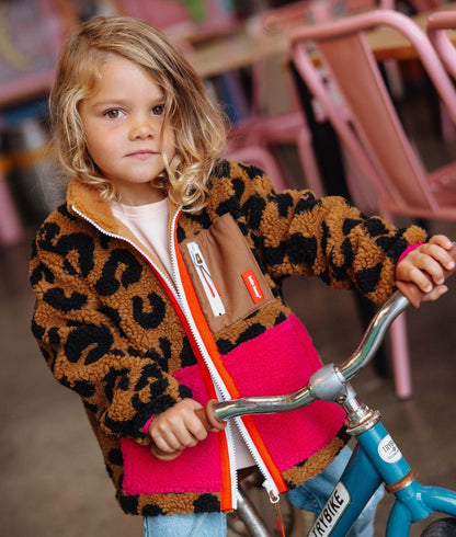 Veste polaire Léopard