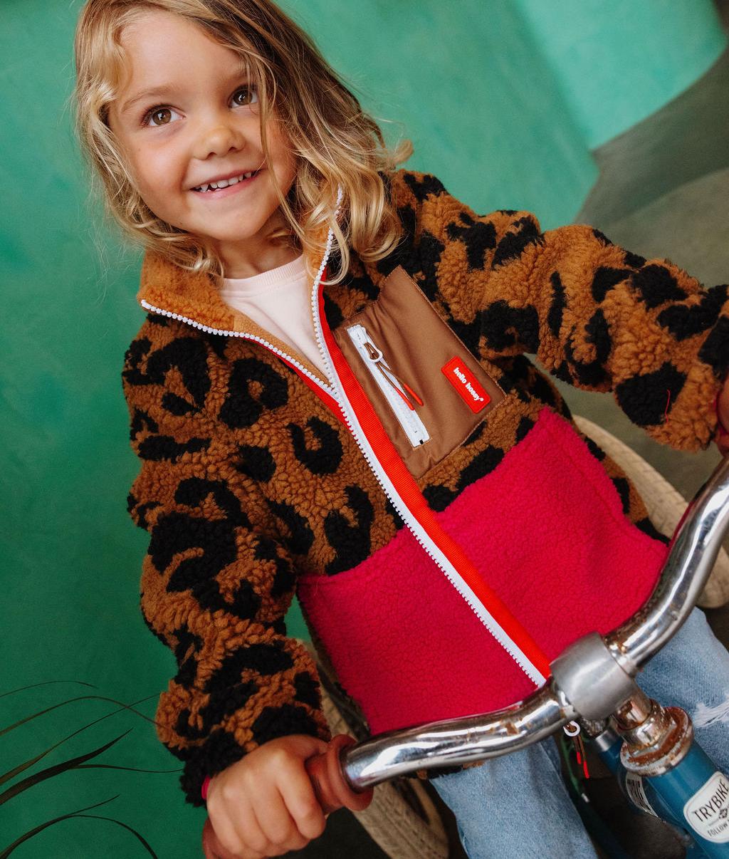 Veste polaire Léopard