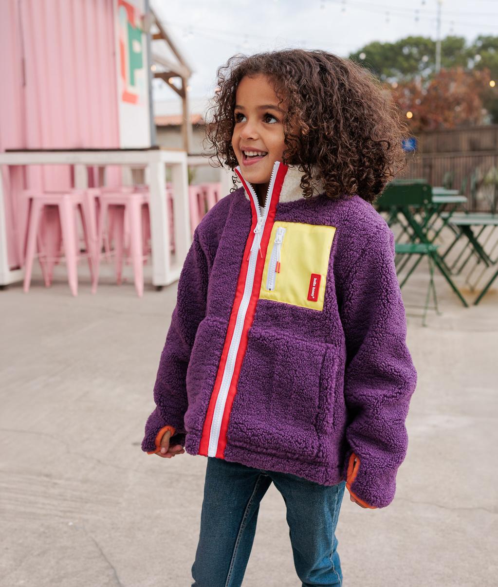 Veste polaire Prune