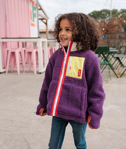 Veste polaire Prune