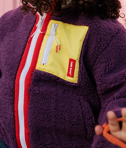 Veste polaire Prune