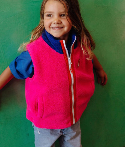 Polaire sans manches Fuchsia