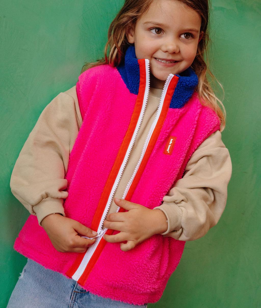Polaire sans manches Fuchsia