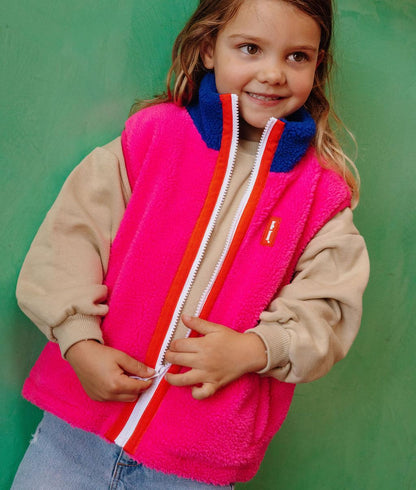 Polaire sans manches Fuchsia