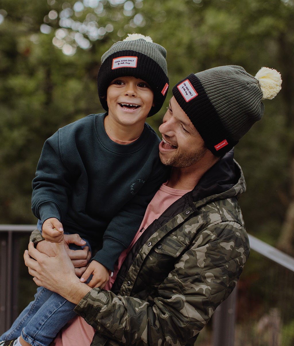Bonnet Color Block Olive Enfants & Bébés, Cool Kids Only, Hello Hossy