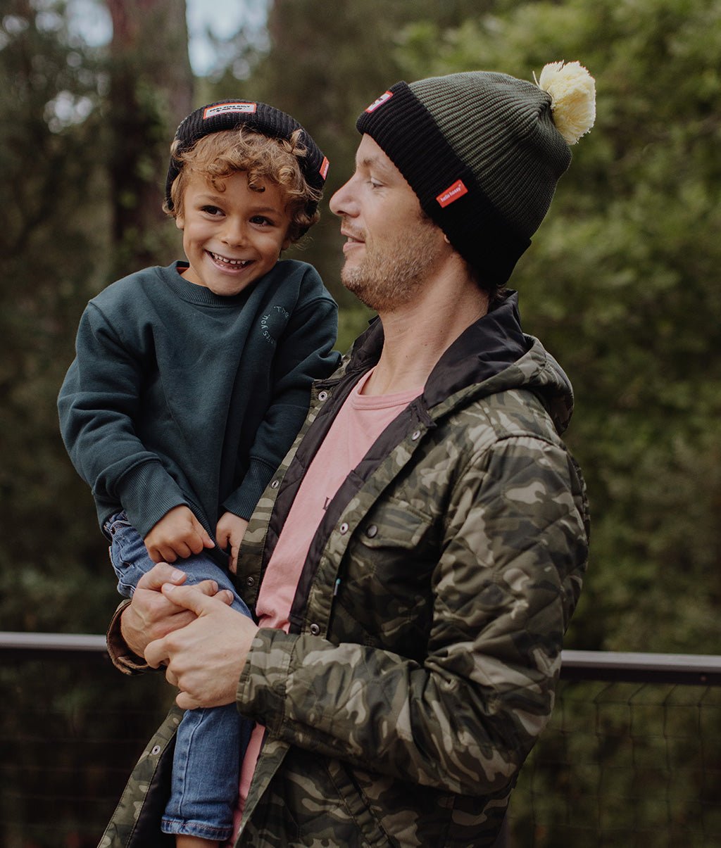 Bonnet Color Block Olive Enfants & Bébés, Cool Kids Only, Hello Hossy