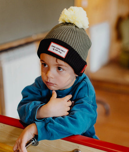 Bonnet Color Block Olive Enfants & Bébés, Cool Kids Only, Hello Hossy